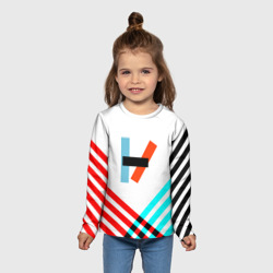 Детский лонгслив 3D Twenty one pilots logo line - фото 2