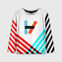 Детский лонгслив 3D Twenty one pilots logo line