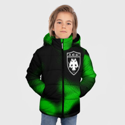 Зимняя куртка для мальчиков 3D AEK Athens sport halftone - фото 2