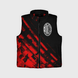 Детский жилет утепленный 3D AC Milan sport grunge