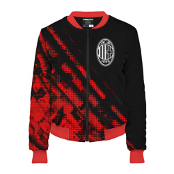 Женский бомбер 3D AC Milan sport grunge