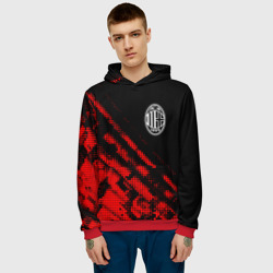 Мужская толстовка 3D AC Milan sport grunge - фото 2