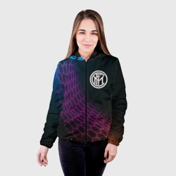 Женская куртка 3D Inter футбольная сетка - фото 2