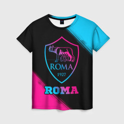 Женская футболка 3D Roma - neon gradient