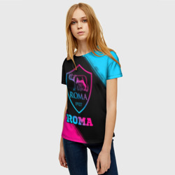 Женская футболка 3D Roma - neon gradient - фото 2