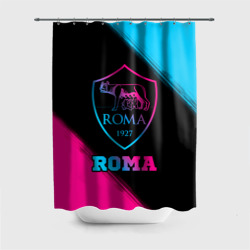 Штора 3D для ванной Roma - neon gradient