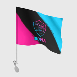 Флаг для автомобиля Roma - neon gradient