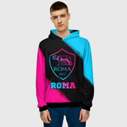 Мужская толстовка 3D Roma - neon gradient - фото 2