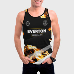 Мужская майка 3D Everton legendary sport fire - фото 2