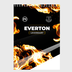 Скетчбук Everton legendary sport fire