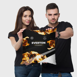 Подушка 3D Everton legendary sport fire - фото 2