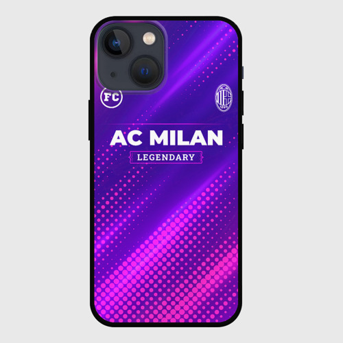 Чехол для iPhone 13 mini AC Milan legendary sport grunge