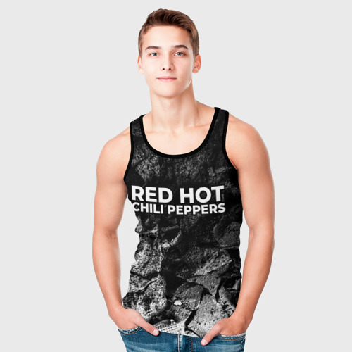 Мужская майка 3D Red Hot Chili Peppers black graphite, цвет 3D печать - фото 5