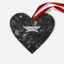 Деревянная игрушка Сердце Babymetal black ice