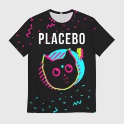 Мужская футболка 3D Placebo - rock star cat
