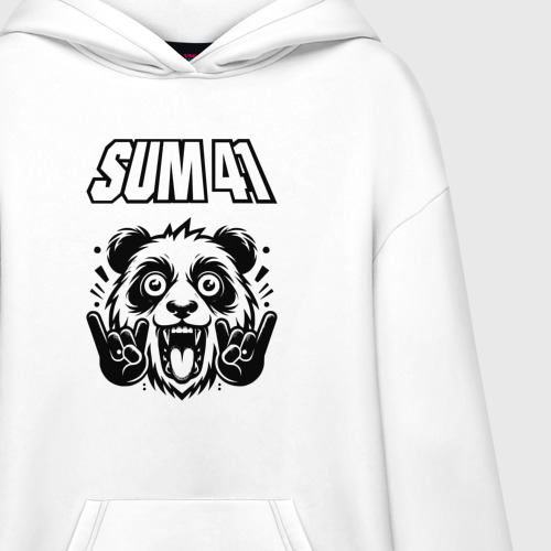 Худи SuperOversize хлопок Sum41 - rock panda - фото 3