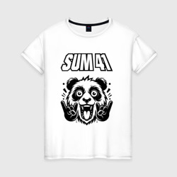 Sum41 - rock panda – Футболка из хлопка с принтом купить со скидкой в -20%