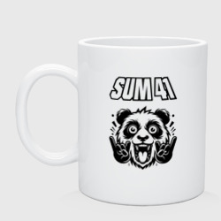 Кружка керамическая Sum41 - rock panda