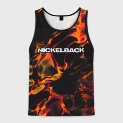 Мужская майка 3D Nickelback red lava