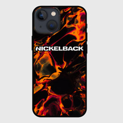 Чехол для iPhone 13 mini Nickelback red lava