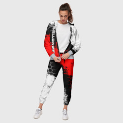Женский костюм 3D Helldivers - бело-красные брызги - фото 2