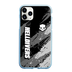 Чехол для iPhone 11 Pro Max матовый Helldivers 2 - монохромные брызги
