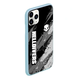 Чехол для iPhone 11 Pro Max матовый Helldivers 2 - монохромные брызги - фото 2