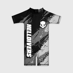 Детский купальный костюм 3D Helldivers 2 - монохромные брызги