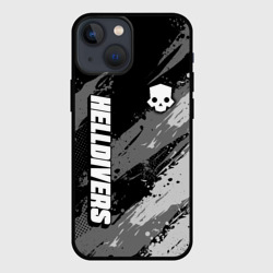 Чехол для iPhone 13 mini Helldivers 2 - монохромные брызги