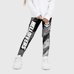 Детские леггинсы 3D Helldivers 2 - монохромные брызги - фото 2