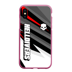 Чехол для iPhone XS Max матовый Hellbivers 2 - red sport