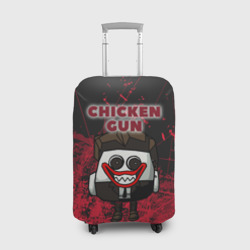 Чехол для чемодана 3D Chicken gun clown