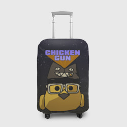 Чехол для чемодана 3D Chicken gun space