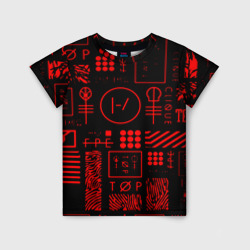 Детская футболка 3D Twenty one pilots pattern rock