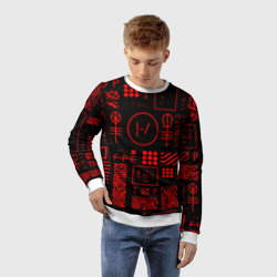 Детский свитшот 3D Twenty one pilots pattern rock - фото 2