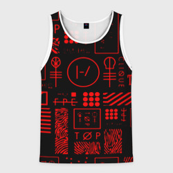 Мужская майка 3D Twenty one pilots pattern rock