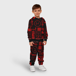 Детский костюм с толстовкой 3D Twenty one pilots pattern rock - фото 2