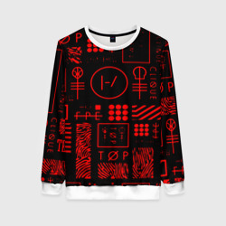 Женский свитшот 3D Twenty one pilots pattern rock