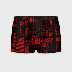 Мужские трусы 3D Twenty one pilots pattern rock