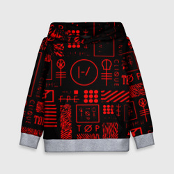 Детская толстовка 3D Twenty one pilots pattern rock