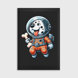 Ежедневник Dalmatian cosmonaut puppy with a bone