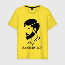 Парикмахер Barbershop – Футболка из хлопка с принтом купить со скидкой в -20%