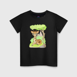 Милый маленький жираф – Детская футболка хлопок с принтом купить со скидкой в -20%