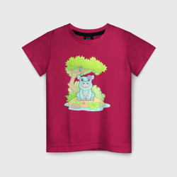 Детская футболка хлопок Милый маленький бегемот