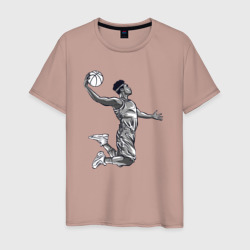 Slam dunker – Мужская футболка хлопок с принтом купить со скидкой в -20%