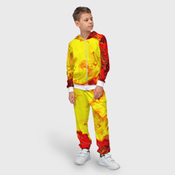 Детский костюм 3D Красные и желтые разводы - фото 2