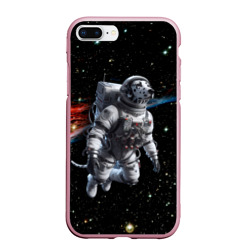 Чехол для iPhone 7Plus/8 Plus матовый The dalmatian brave cosmonaut - ai art