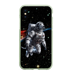 Чехол для iPhone XS Max матовый The dalmatian brave cosmonaut - ai art