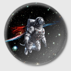 Значок The dalmatian brave cosmonaut - ai art