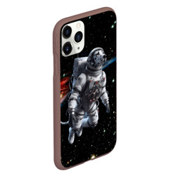 Чехол для iPhone 11 Pro матовый The dalmatian brave cosmonaut - ai art - фото 2